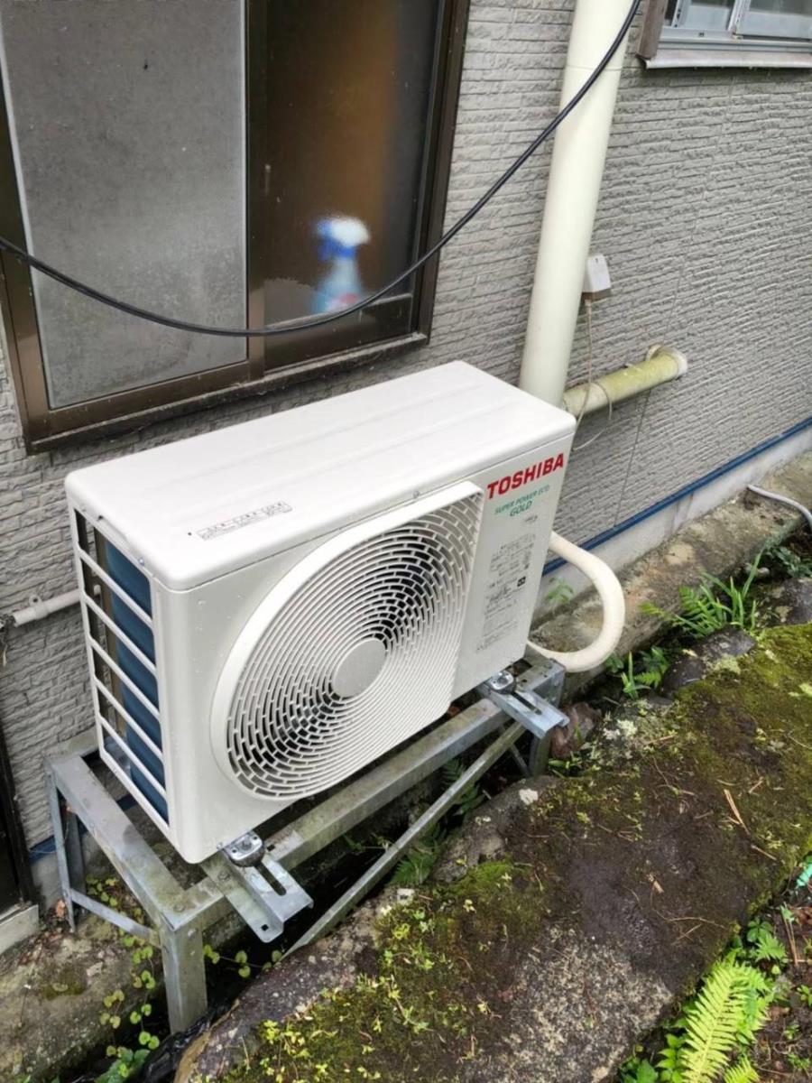 業務用エアコン、日本オフィス空調　施工後室外機